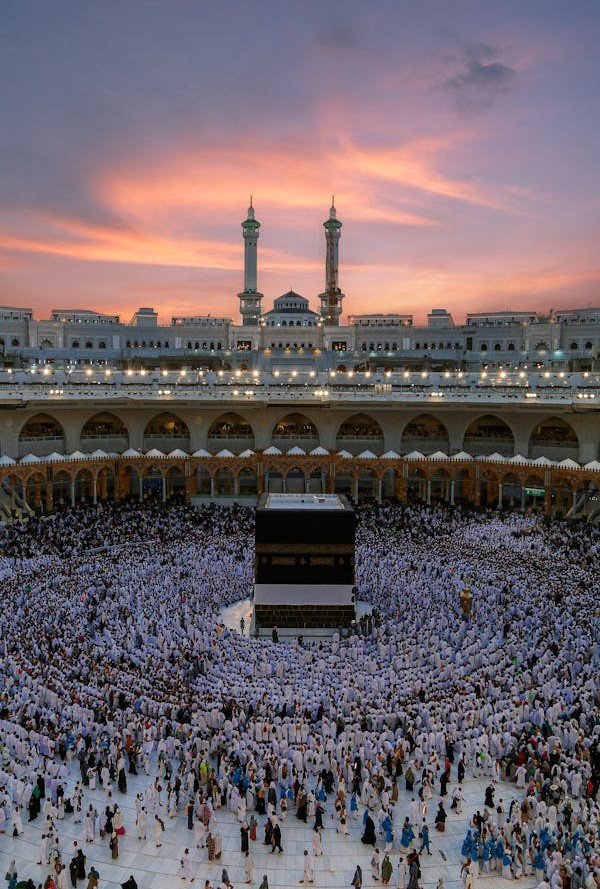 Pilgrims at a holy site